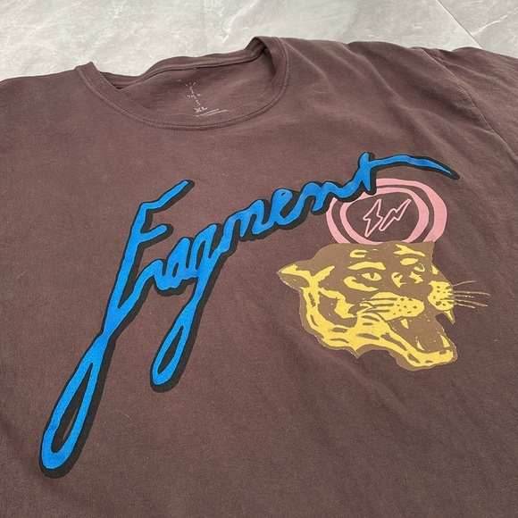 Men's Cactus Jack Travis Scott x Fragment Design x Air Jordan Cotton Shirt XL - Picture 3 of 13